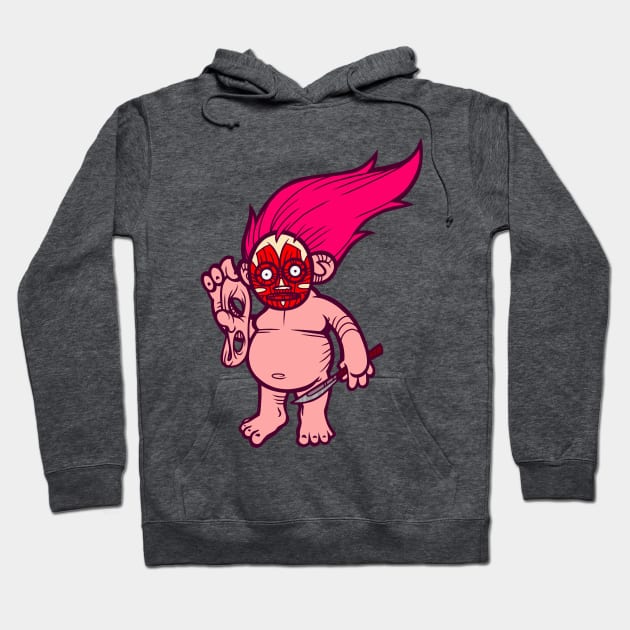 Troll Face Orange Hoodie TeePublic
